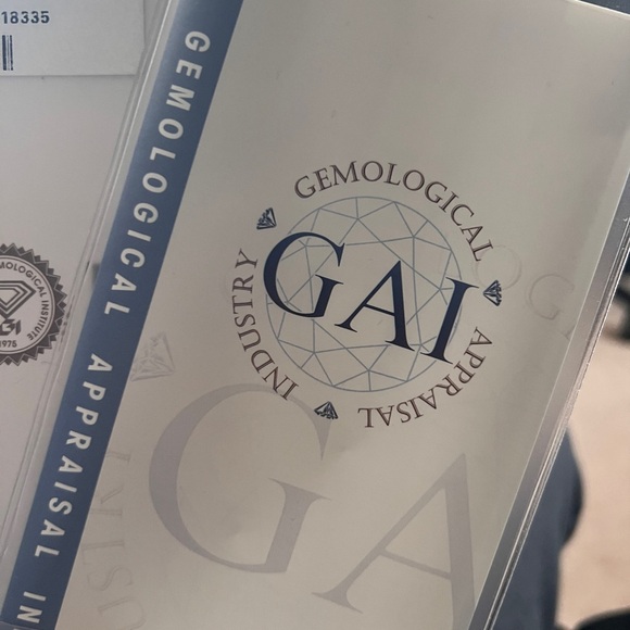 3.05ct pear shaped diamond solitaire ring in 14k white gold size 5.5 US - Picture 5 of 6